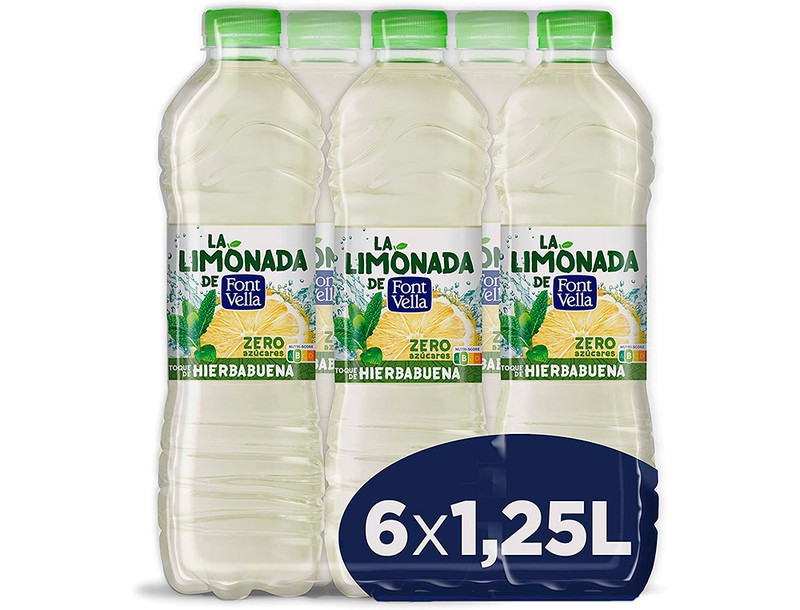 Agua Mineral Natural Font Vella Lim Nada Zero Con Zumo De Limon Botella