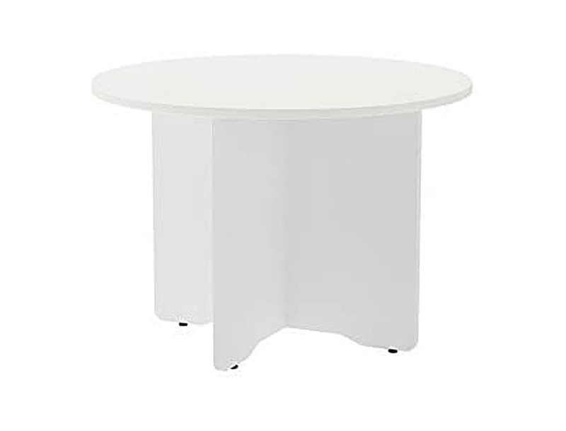 Mesa De Reunion Rocada Meeting Aw Estructura Madera Blanco En