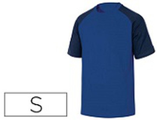 Camiseta DELTAPLUS Algodón Manga Corta (Tallas S - 3XL) / Color Azul