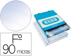 FUNDA MULTITALADRO Q-CONNECT DIN A4 70 MC CRISTAL CON BORDE