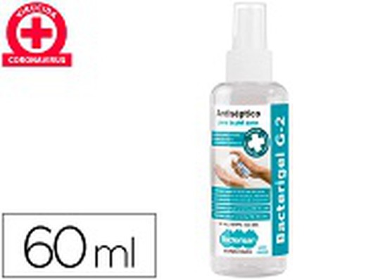 Gel Hidroalcoholico Antiséptico BACTERISAN Bacterigel G2 Para Manos, Spray / 60 ML