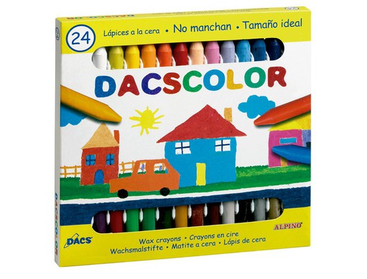 Lapices Cera Plastidecor Caja De 24 Colores Surtidos — Firpack