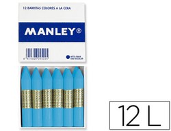 Ceras MANLEY 10 COLORES Fluor y Pastel