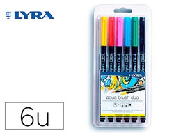 LYRA Aqua Brush Duo, Rotulador doble punta, estuche 12 unidades :  : Oficina y papelería