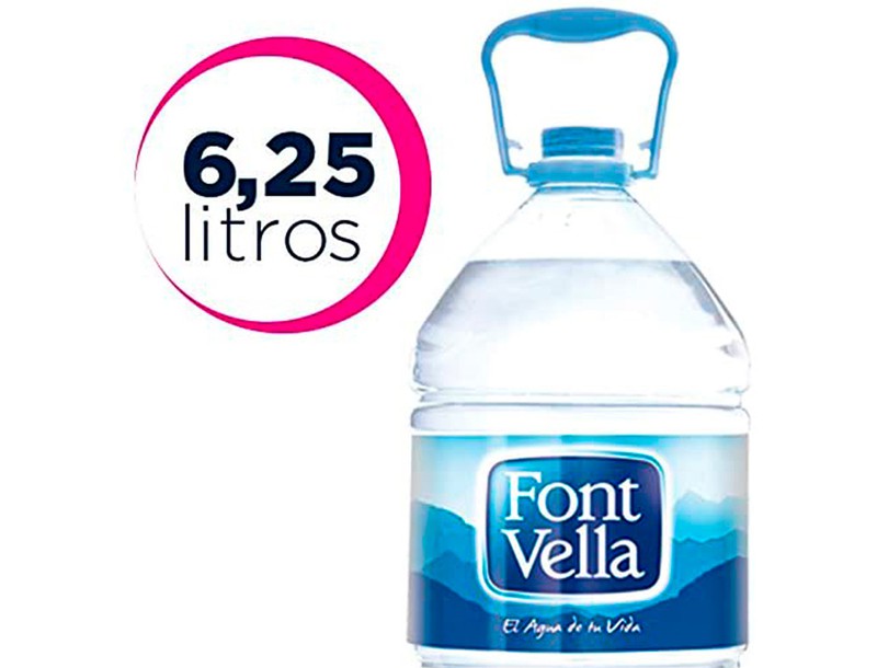 Agua Mineral Natural Font Vella Sant Hilari Garrafa 6,25 L — Firpack