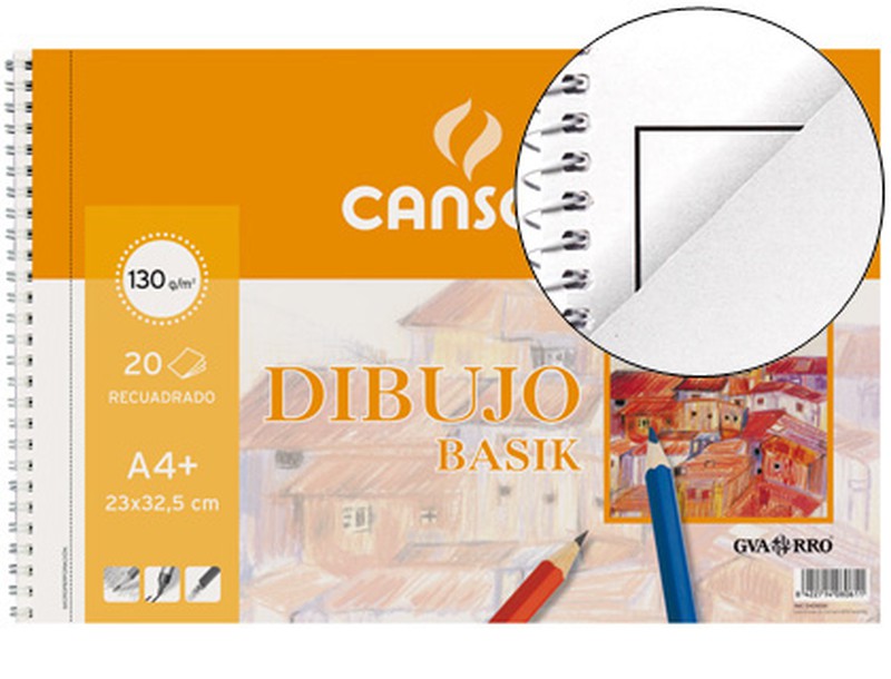 Papel Canson Dibujo Artistico Acuarela A4 X 5 Hojas 180 Grs