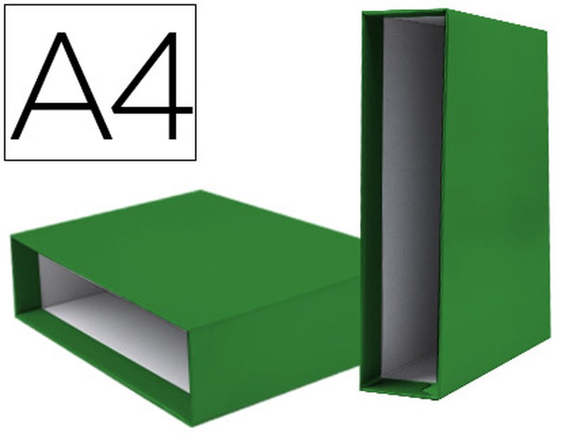 Caja Archivador Liderpapel De Palanca Carton Din-A4 Documenta Lomo 82mm  Color Verde — Firpack