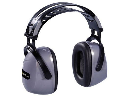 Casco Antiruido Deltaplus Con Orejeras Ajustable En Altura Norma Snr 30 Db Color Gris-Negro
