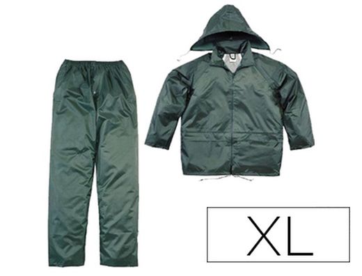 Conjunto De Lluvia Deltaplus 400 Poliester/Pvc Verde Talla Xl