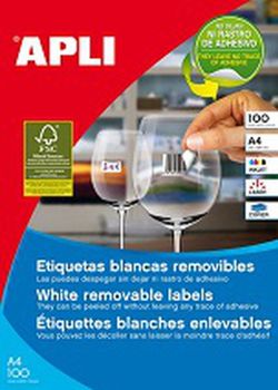 Etiquetas Adhesivas Multifunción Usos Especiales Hoja A4 Marca Apli