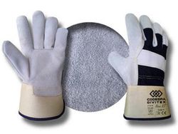 Guantes Cuero Y Lona / Mod. Roca Xt