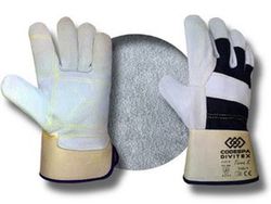 Guantes Cuero Y Lona / Mod. Terra K