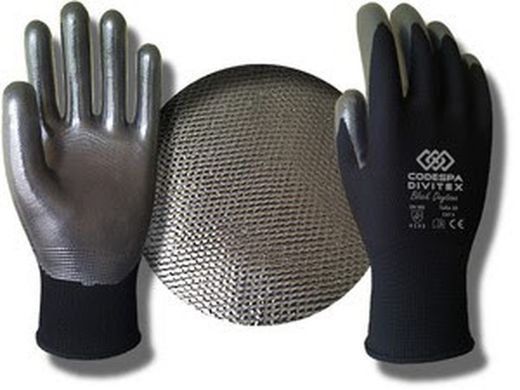 Guantes Poliéster Con Nitrilo / Mod. Daytona Black