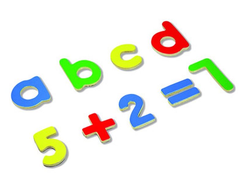 Andreu Toys Letras Y Números Magnéticos Decorados – Set Educativo De 4.6 Cm Con 20.8 Cm De Altura Y 19 Cm De Ancho, Fácil De Usar Para Aprender Jugando