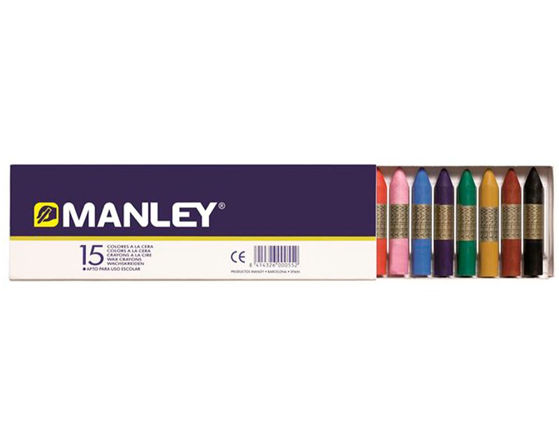 Lapices Cera Manley Caja De 15 Colores Surtidos — Firpack