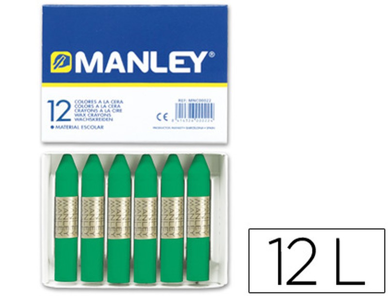 50 lápices de cera blanda Manley