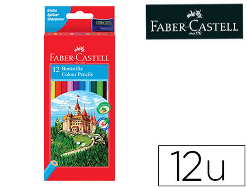 Lapices De Colores Faber-Castell C/ 12 Colores Hexagonal Madera