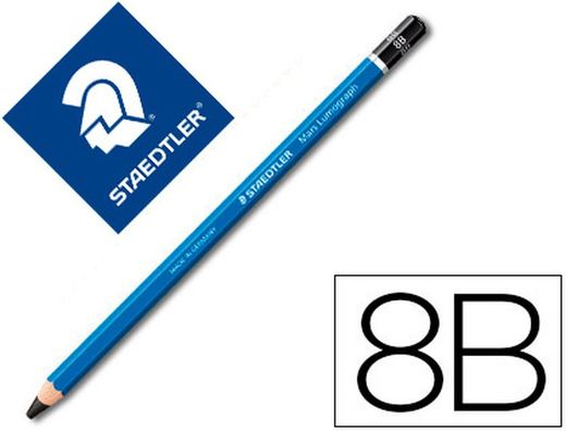 Lapices De Grafito Staedtler Mars Lumograph 100 8b Unidad