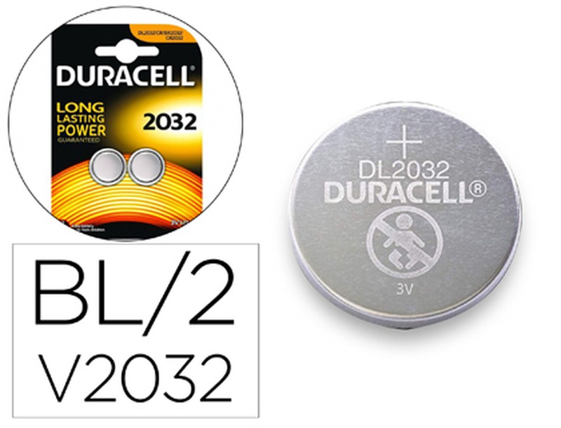 Pila Duracell Alcalina Boton Cr2032 Blister 2 Unidades — Firpack