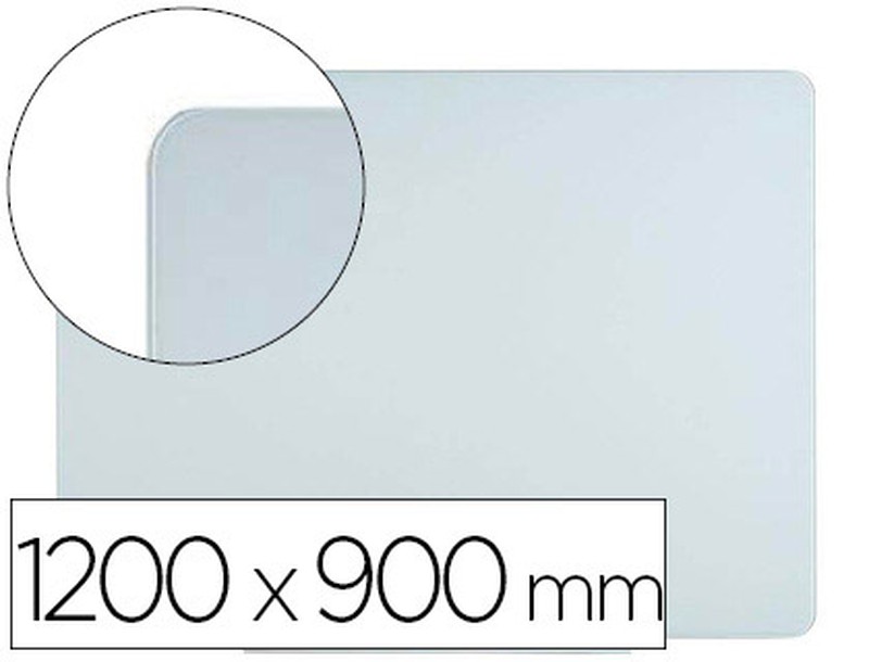 Pizarra blanca q-connect lacada magnetica marco de aluminio 90x60 cm