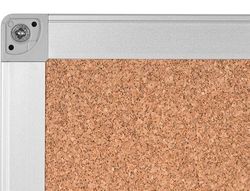 Pizarra Corcho Q-Connect Marco De Aluminio 120x90 Cm