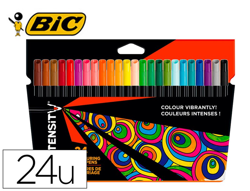 Bic Intensity Caja 24 Rotuladores de Colores Surtidos