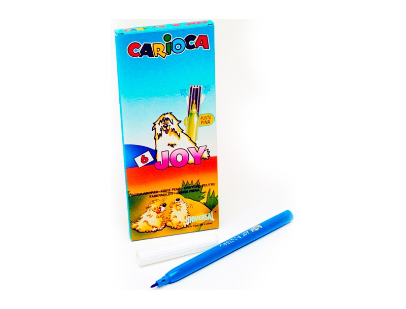 Carioca Joy - Rotuladores de colores, caja de 6 colores