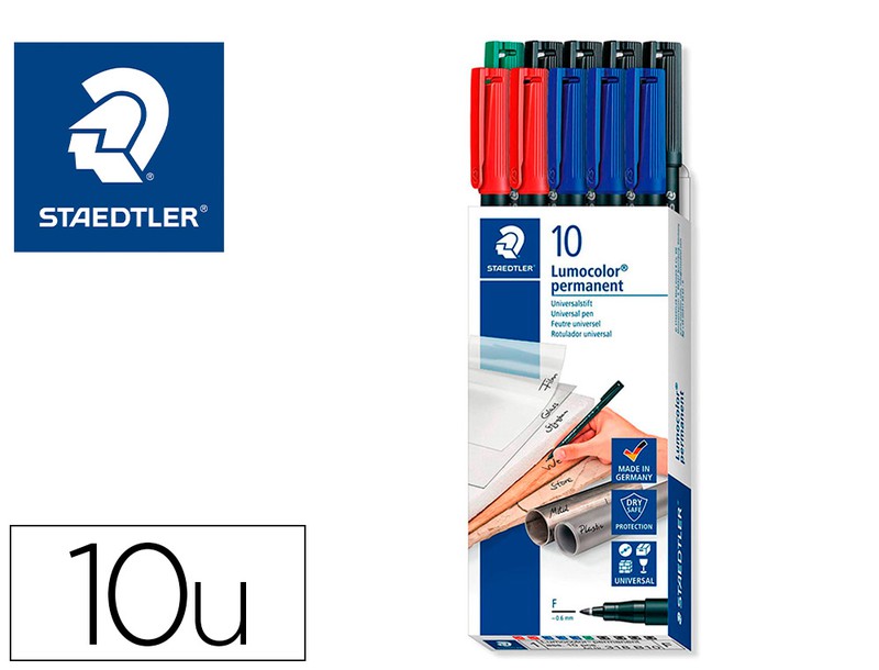 Staedtler Lumocolor 318 Rotulador Permanente - Punta Fina Redonda