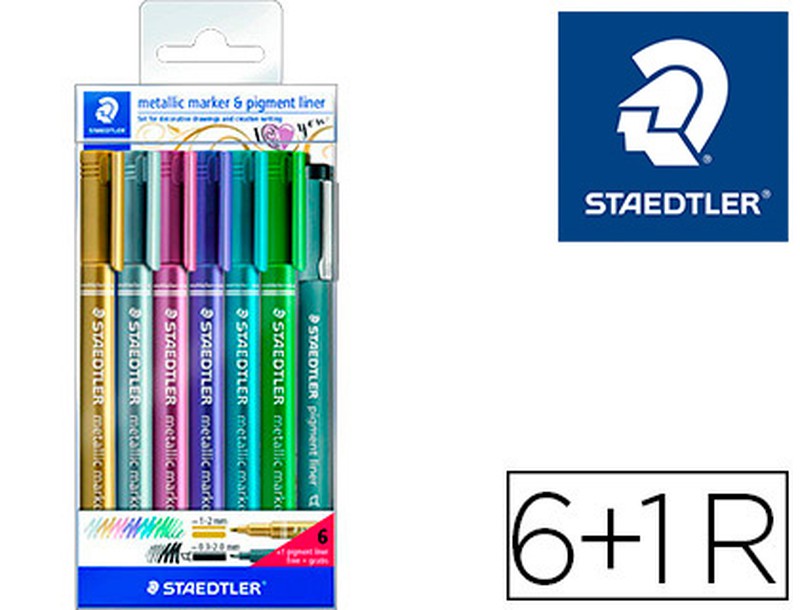 Set 6 Rotuladores Metálicos 1-2mm STAEDTLER