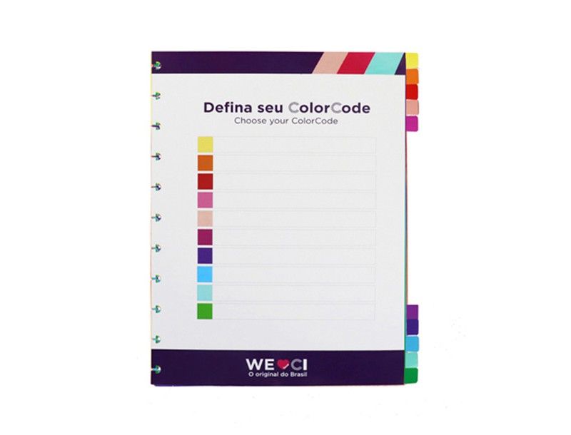 Color Code Separator Separadores Cuaderno Inteligente Color Code Grande — Firpack