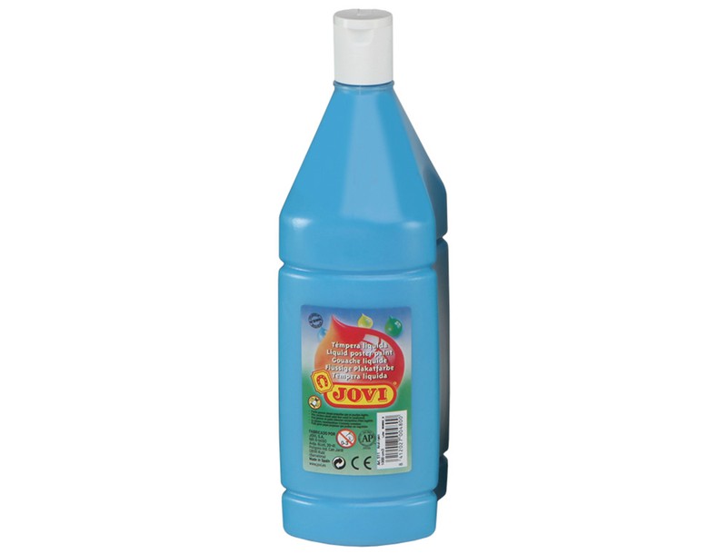 Tempera Liquida Jovi Escolar 1000 Ml Azul Cyan — Firpack